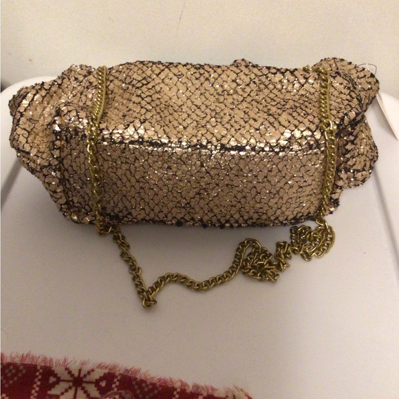 ANTHROPOLOGIE GOLD BAG NWT # wedding #;party - Picture 7 of 10